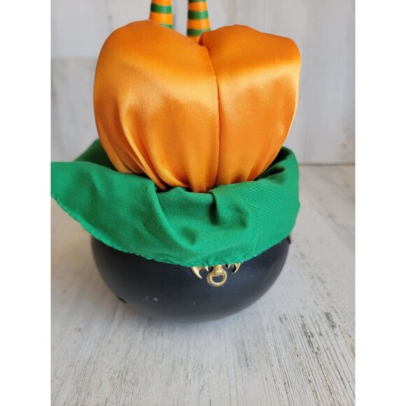Gemmy Animated kicking witch cauldron Halloween prop - Picture 5 of 9